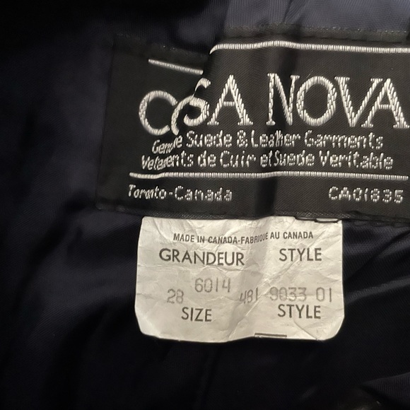 Casa Nova LEATHER Pants Size 28 (not hemmed) - Picture 7 of 10
